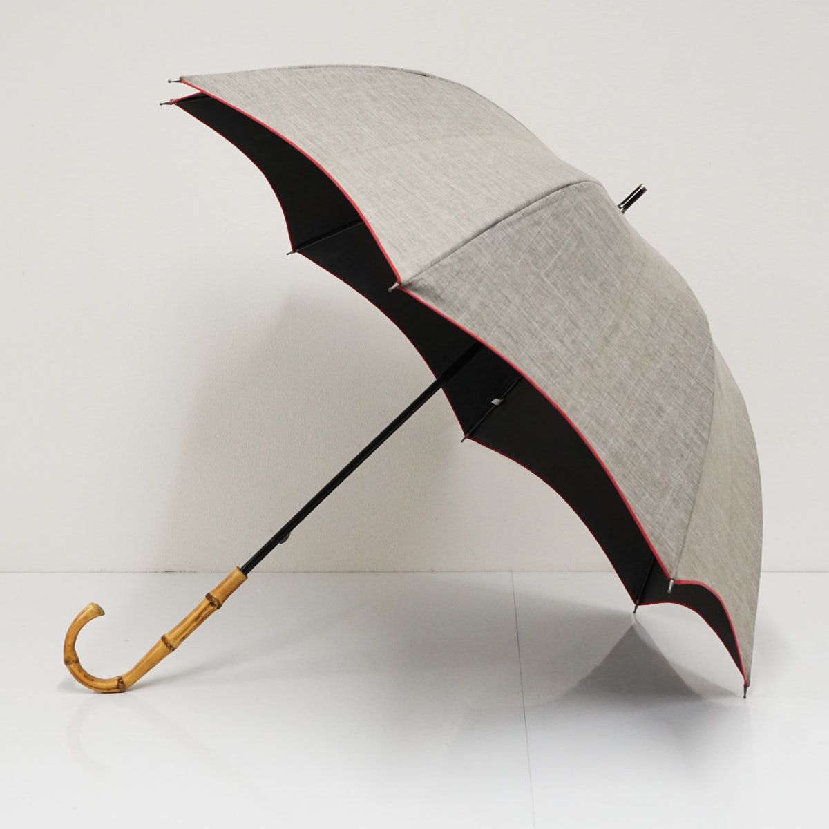 芦屋ロサブラン 完全遮光日傘 USED品 ミドルサイズ ダンガリー グレー