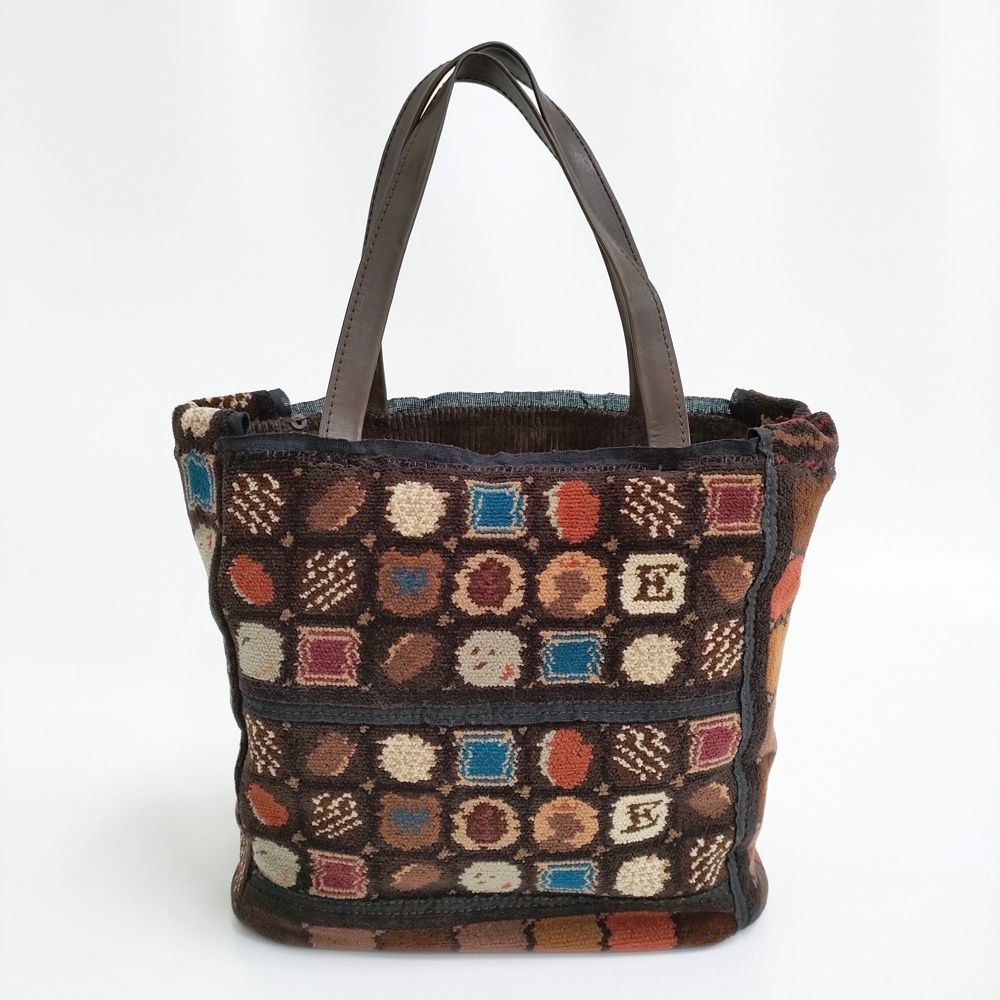 未使用品エバゴス25AWシェニールチョコレートトートCHOCOebagos ebagos シェニール チョコレート トート CHOCOLATE 定価64900円 トート