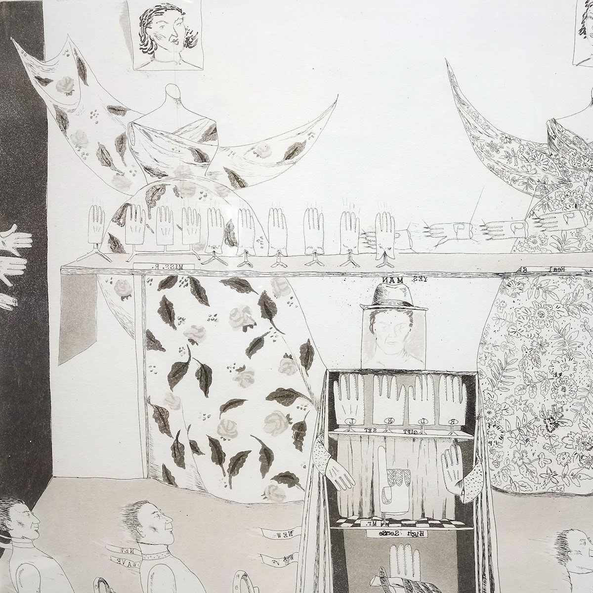 版画 山本容子 「flower travelling for Ladies」 銅版画 エッチング