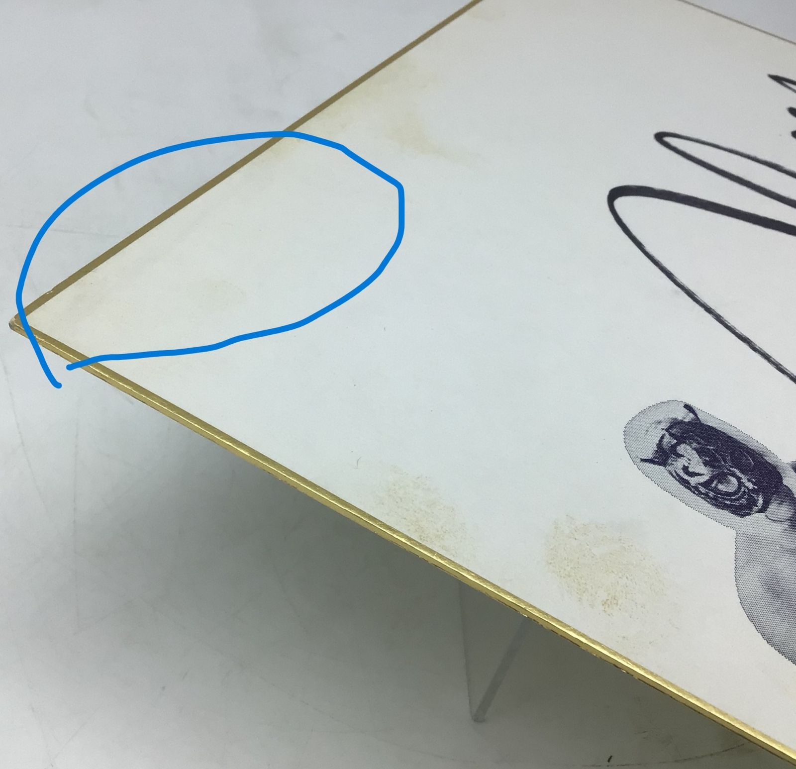 2157 【印刷入り】 2代目 タイガーマスク 直筆サイン色紙 三沢光晴