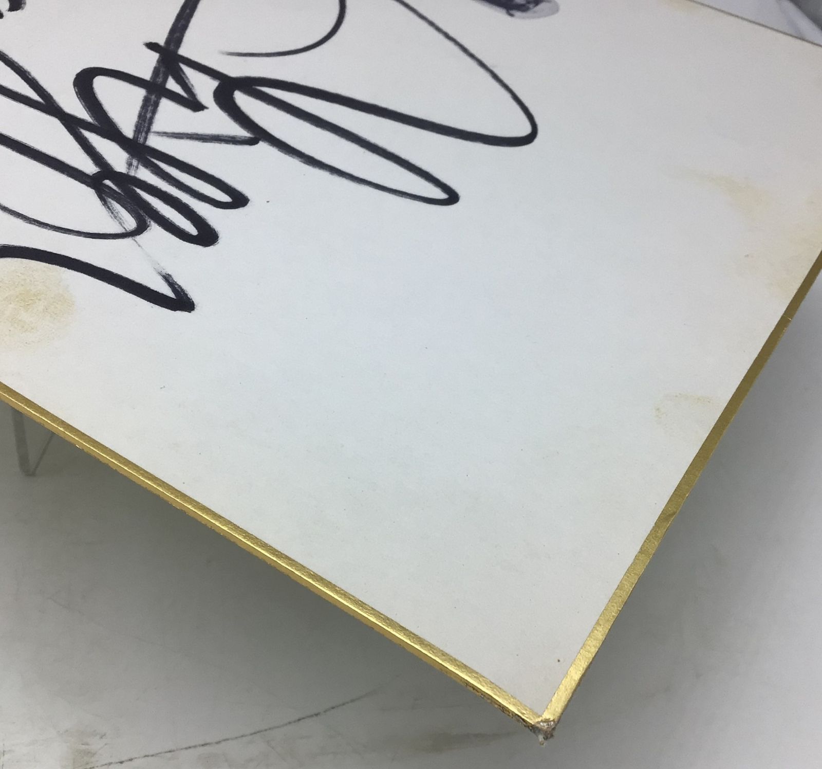 2157 【印刷入り】 2代目 タイガーマスク 直筆サイン色紙 三沢光晴