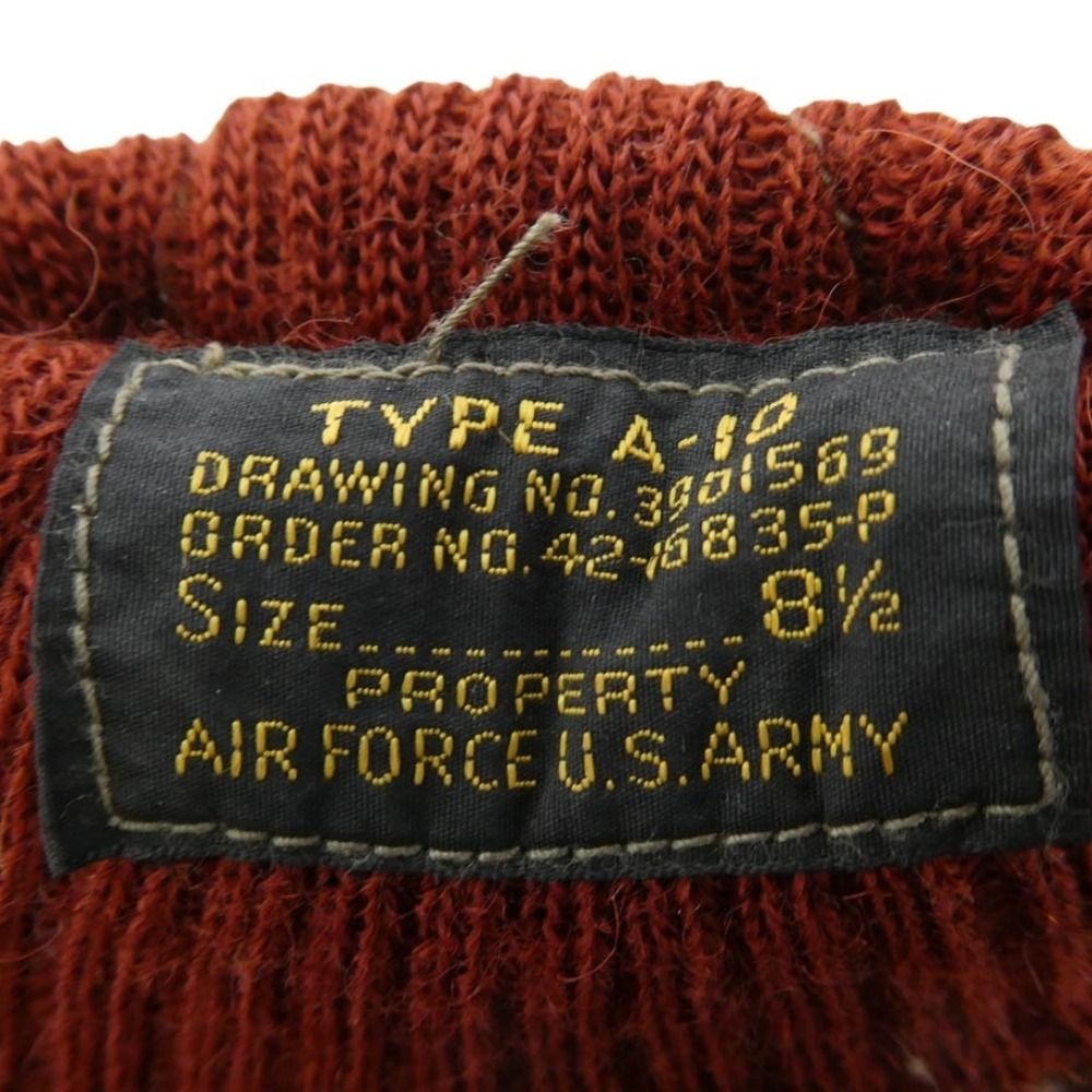 The REAL McCOY'S ザリアルマッコイズ TYPE A-10 GLOVE 赤リブ レザー