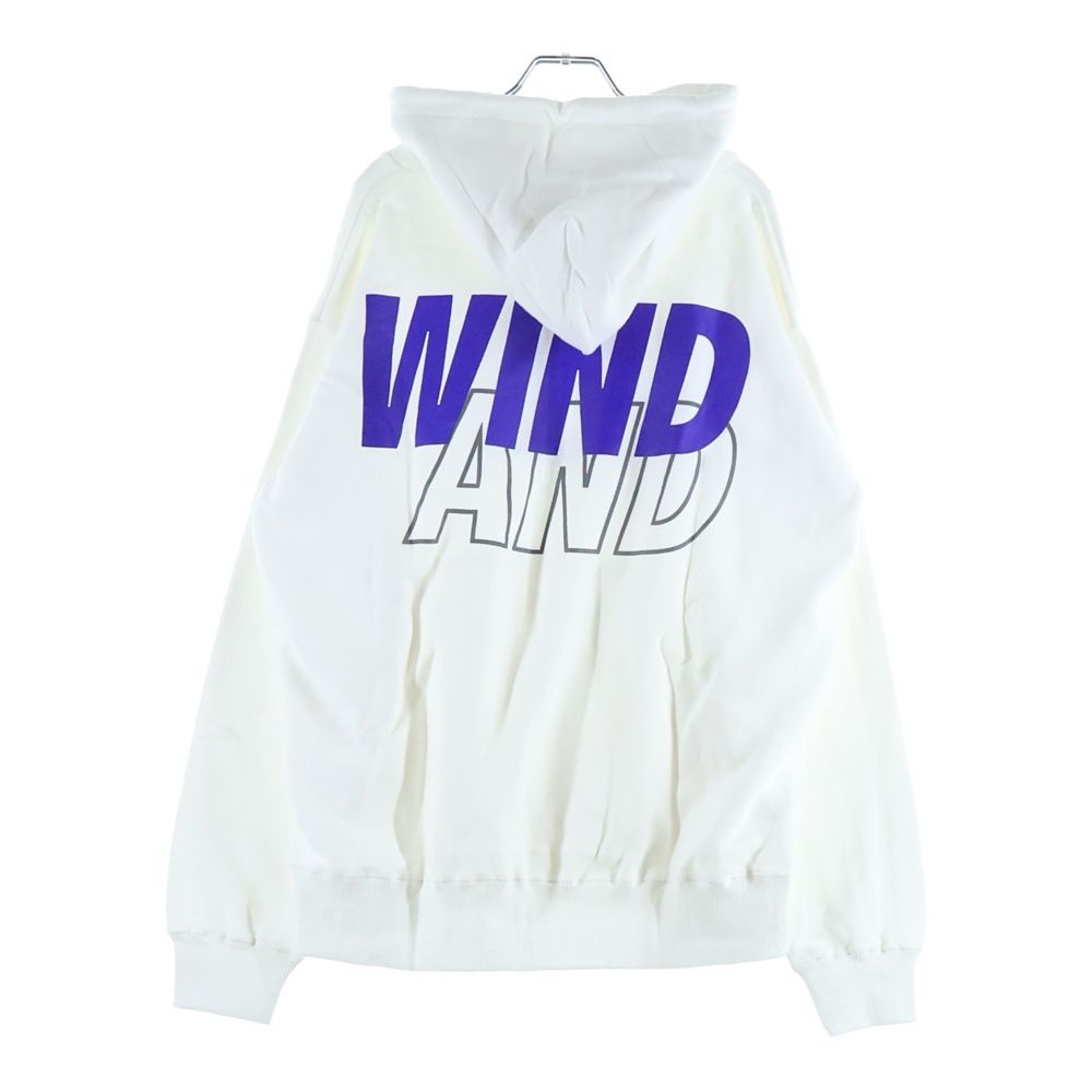 AND WIND SEA パーカー ホワイト SEA(ウィンダンシー) ロゴ (ウィン