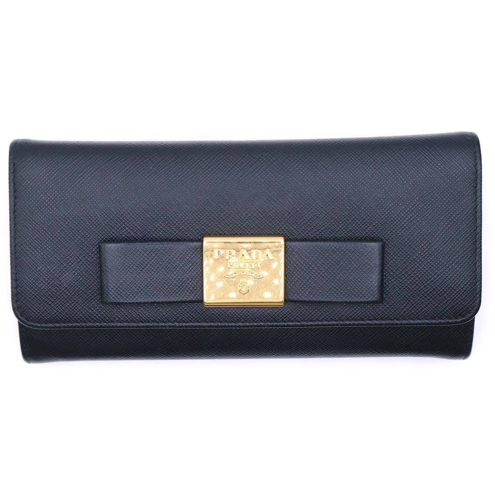レディース PRADA プラダ 長財布 リボン