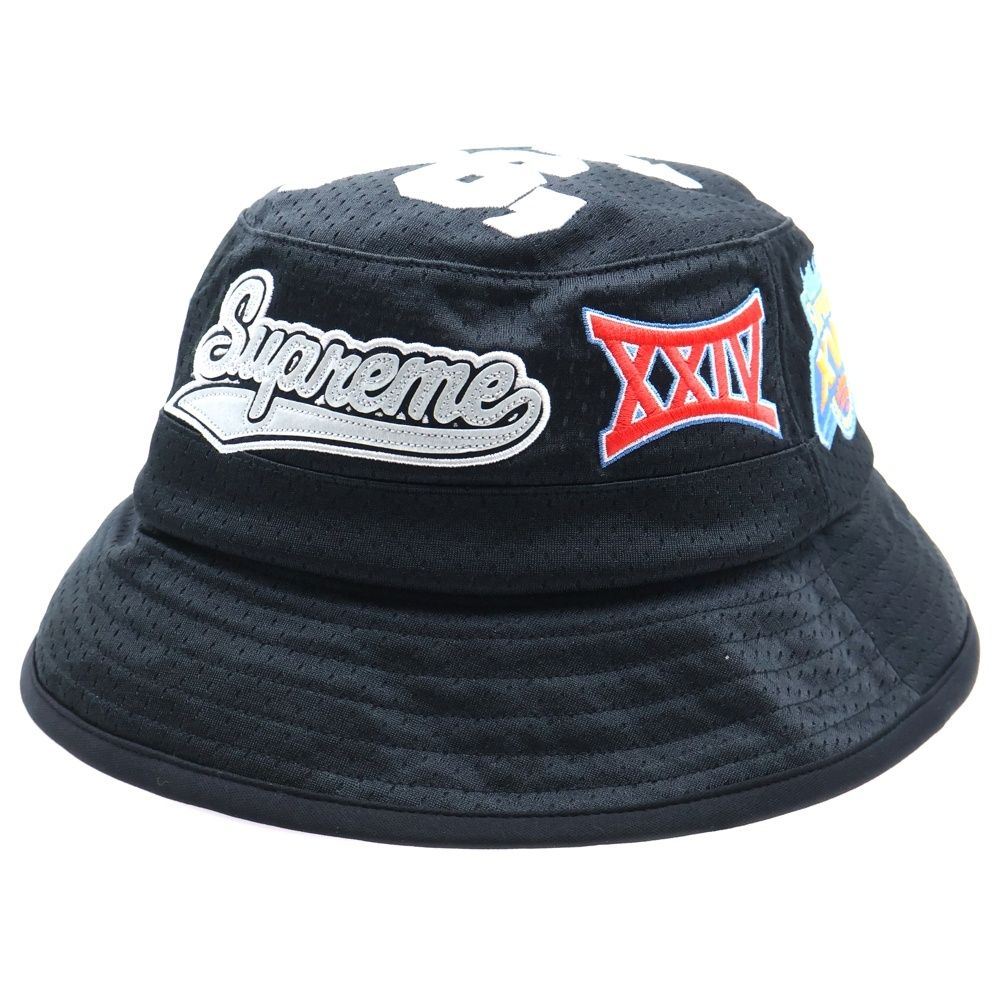 Supreme メッシュ バケットハット ブラック 中古・古着通販】Supreme