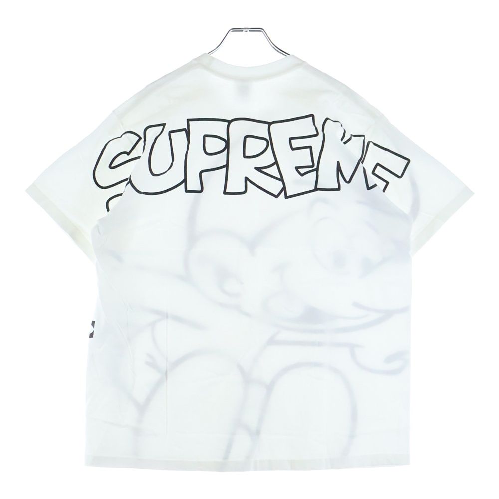 SUPREME (シュプリーム) 20AW Smurfs Tee スマーフ プリント クルーネック 半袖Tシャツ ホワイト