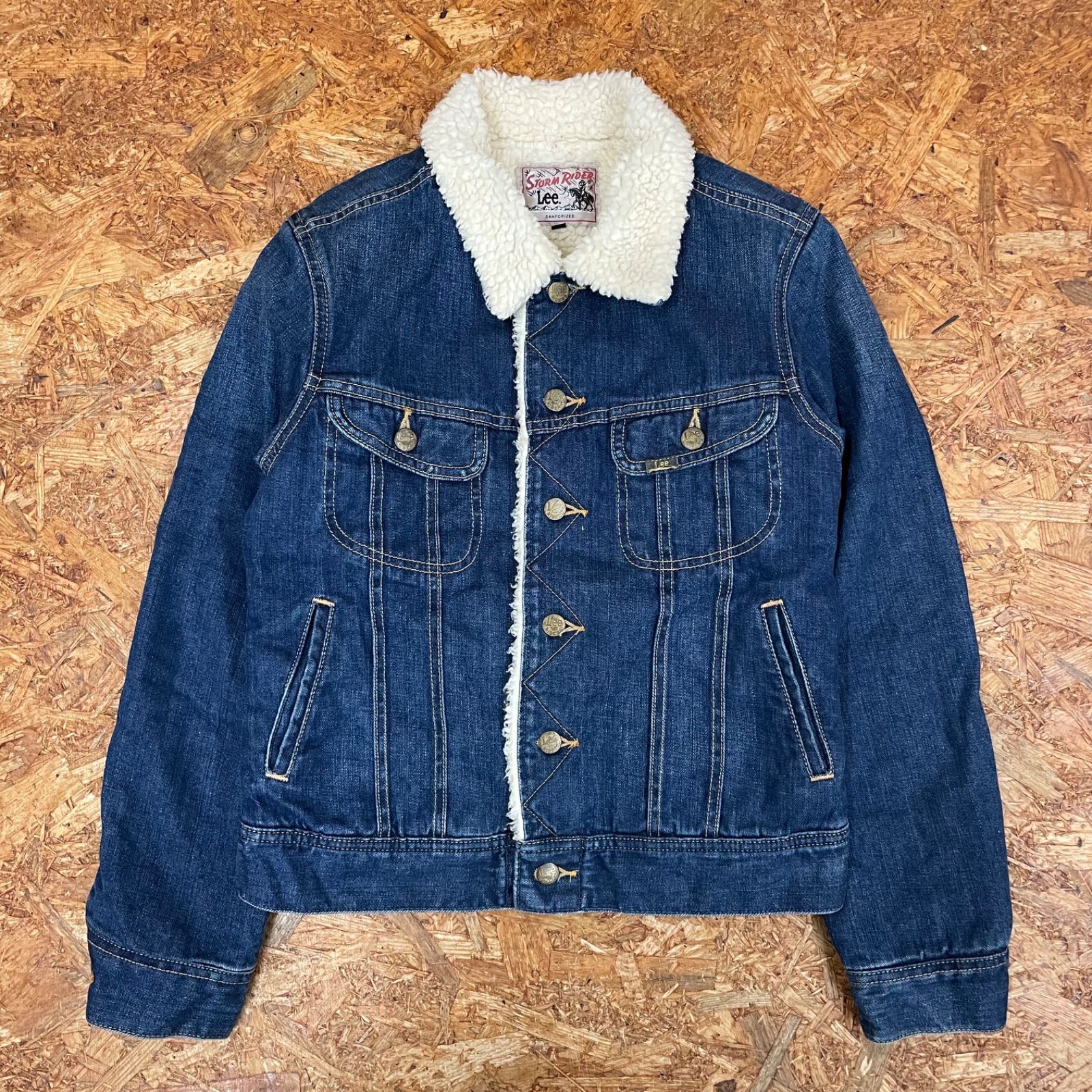 Lee デニム ボアジャケット レディースL リー 裏ボア Ladies キッズ 