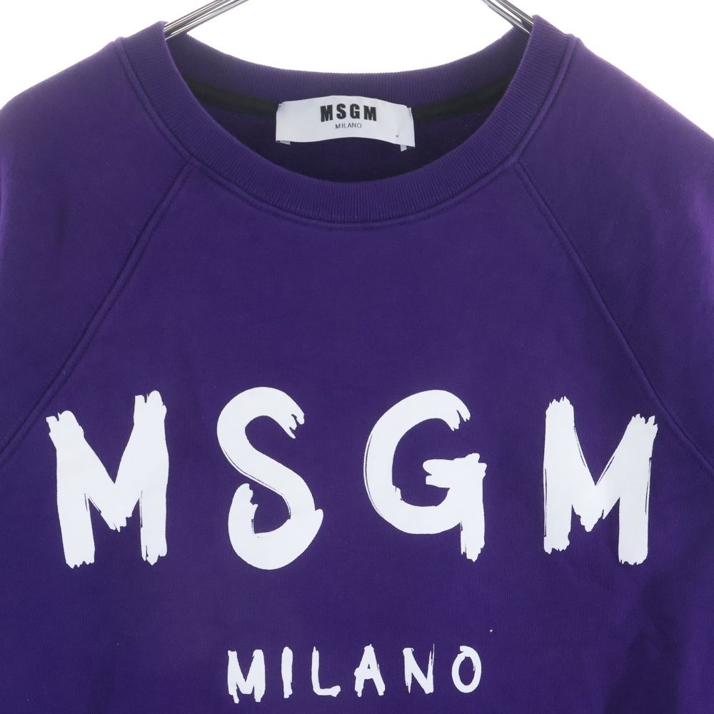 MSGM (エムエスジーエム) ロゴプリント クルーネック スウェット 