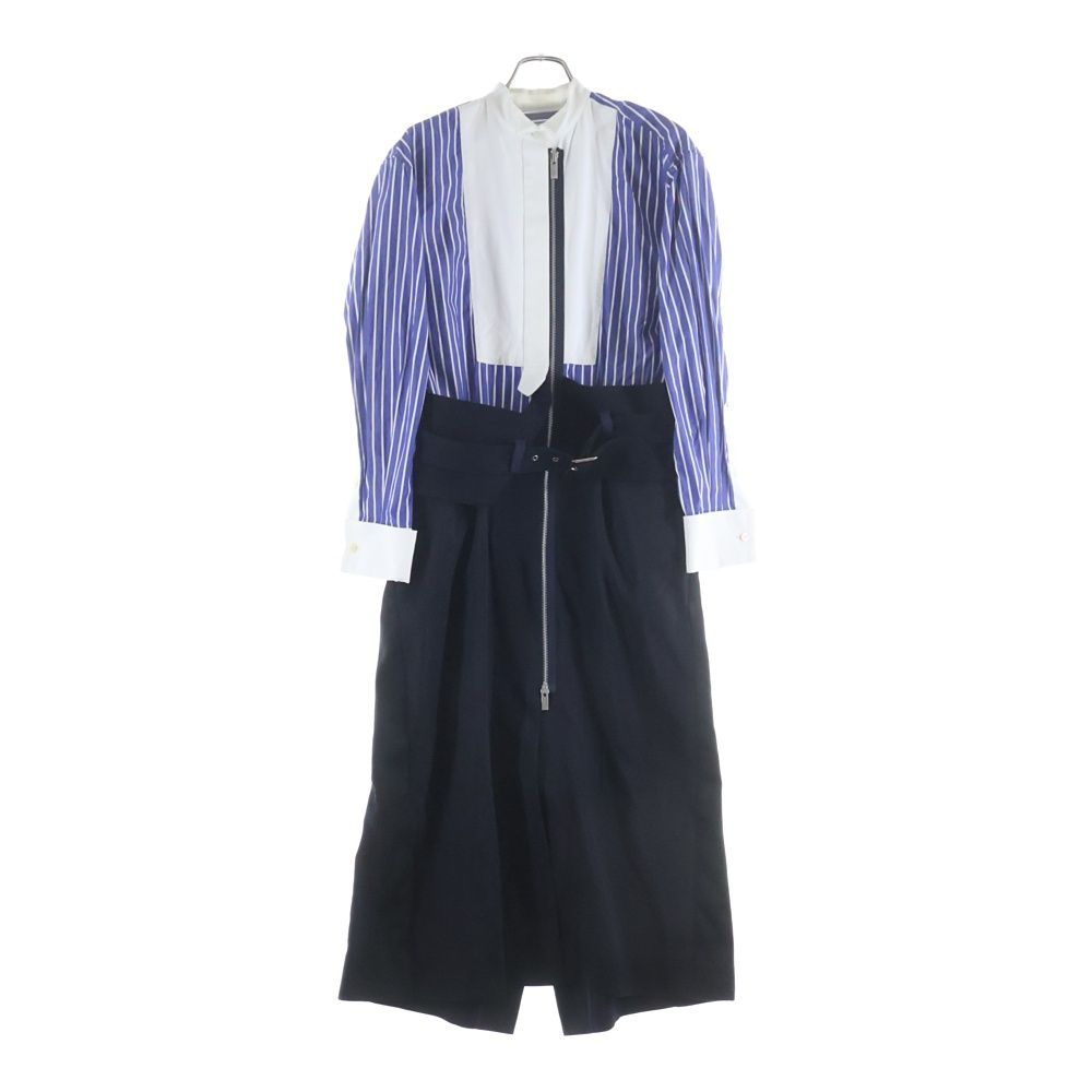 Sacai (サカイ) 20AW Suiting x Cotton Poplin ストライプ ドッキング