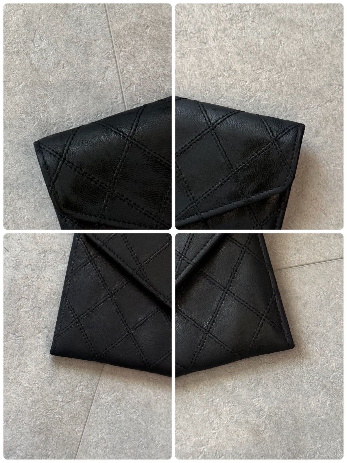 CHANEL シャネル ビコローレ ココマーク 長財布 レザー ブラック 黒 