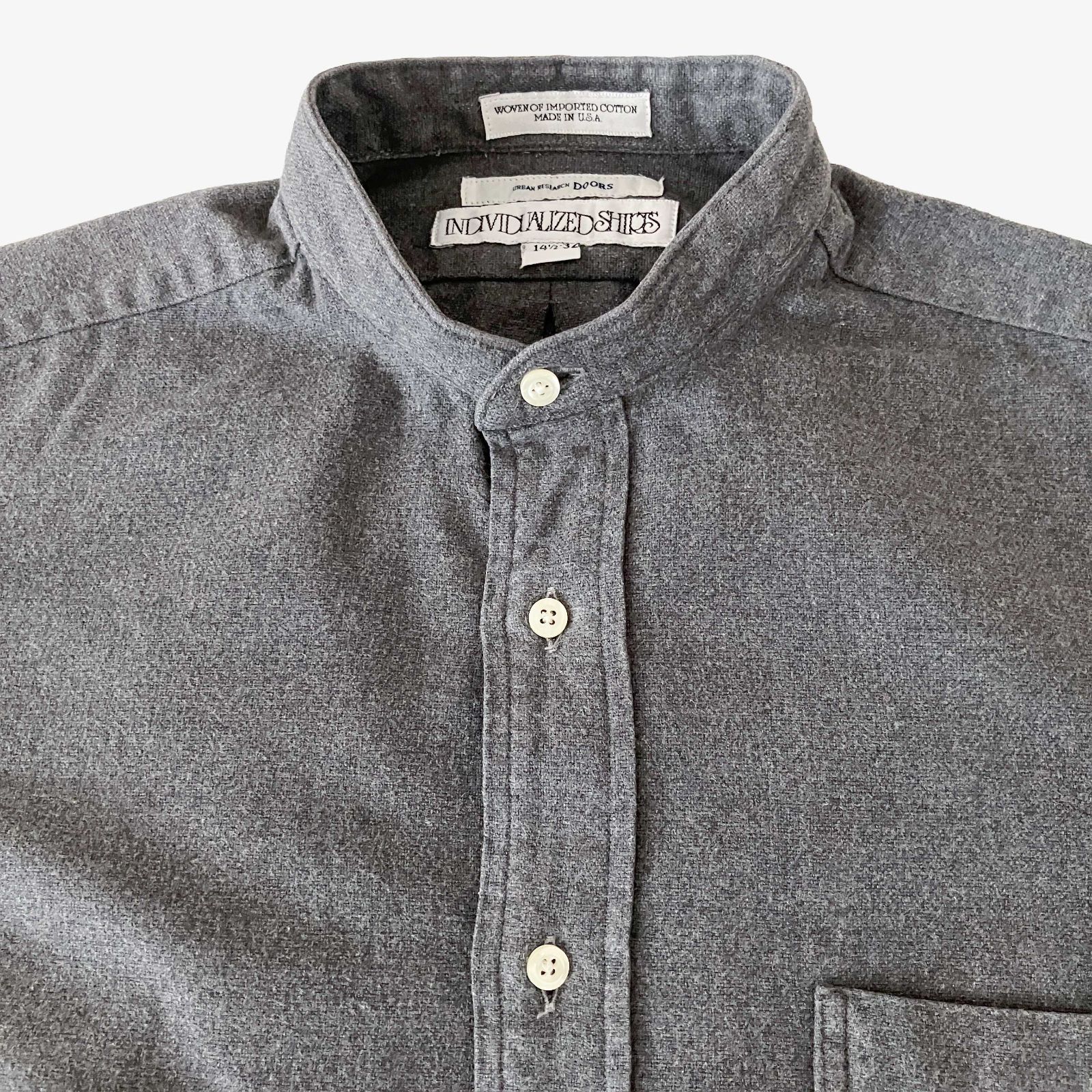 INDIVIDUALIZED SHIRTS×URBAN RESEARCH DOORS スタンドカラーシャツ 14 
