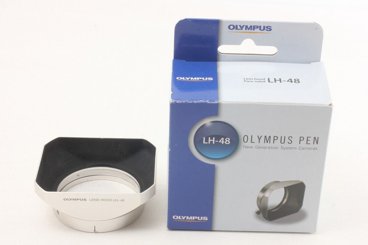 オリンパス OLYMPUS LH-48 シルバー メタルレンズフード M.ZUIKO