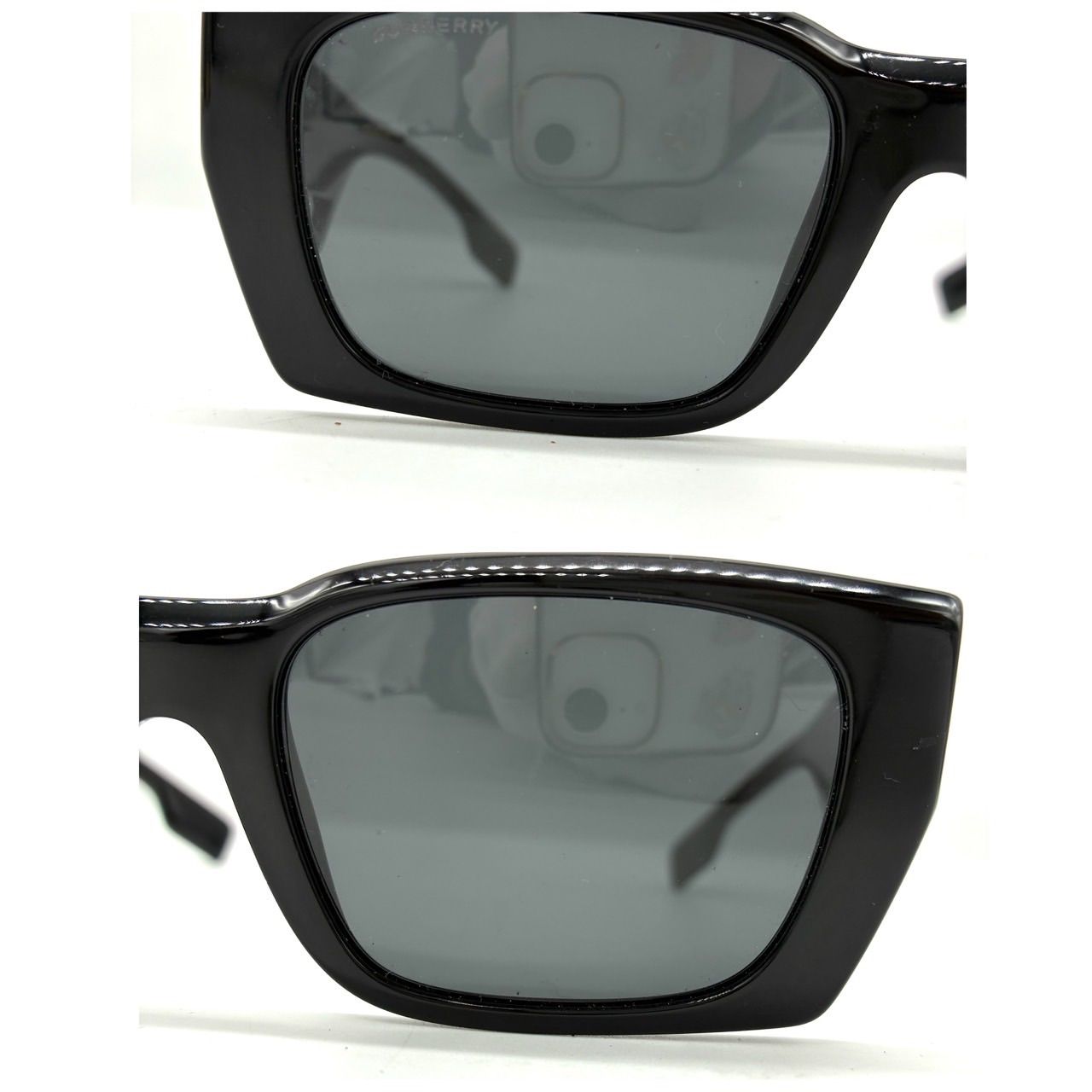 BURBERRY バーバリー サングラス 眼鏡 B4336 黒縁 Bロゴ イタリア製