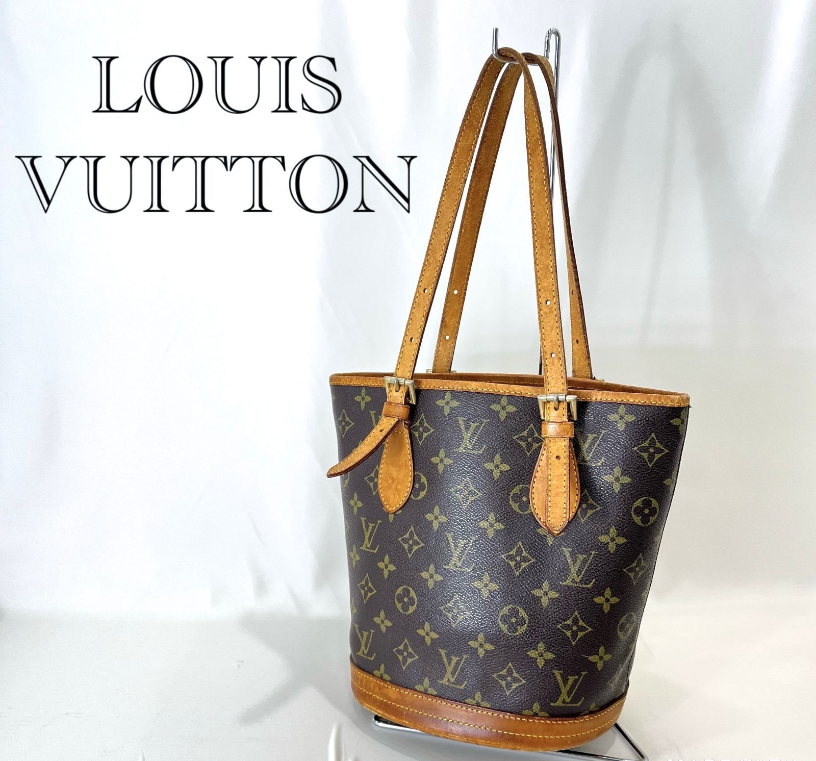 LOUIS VUITTON ルイヴィトン モノグラム M42238 バケット PM トート 