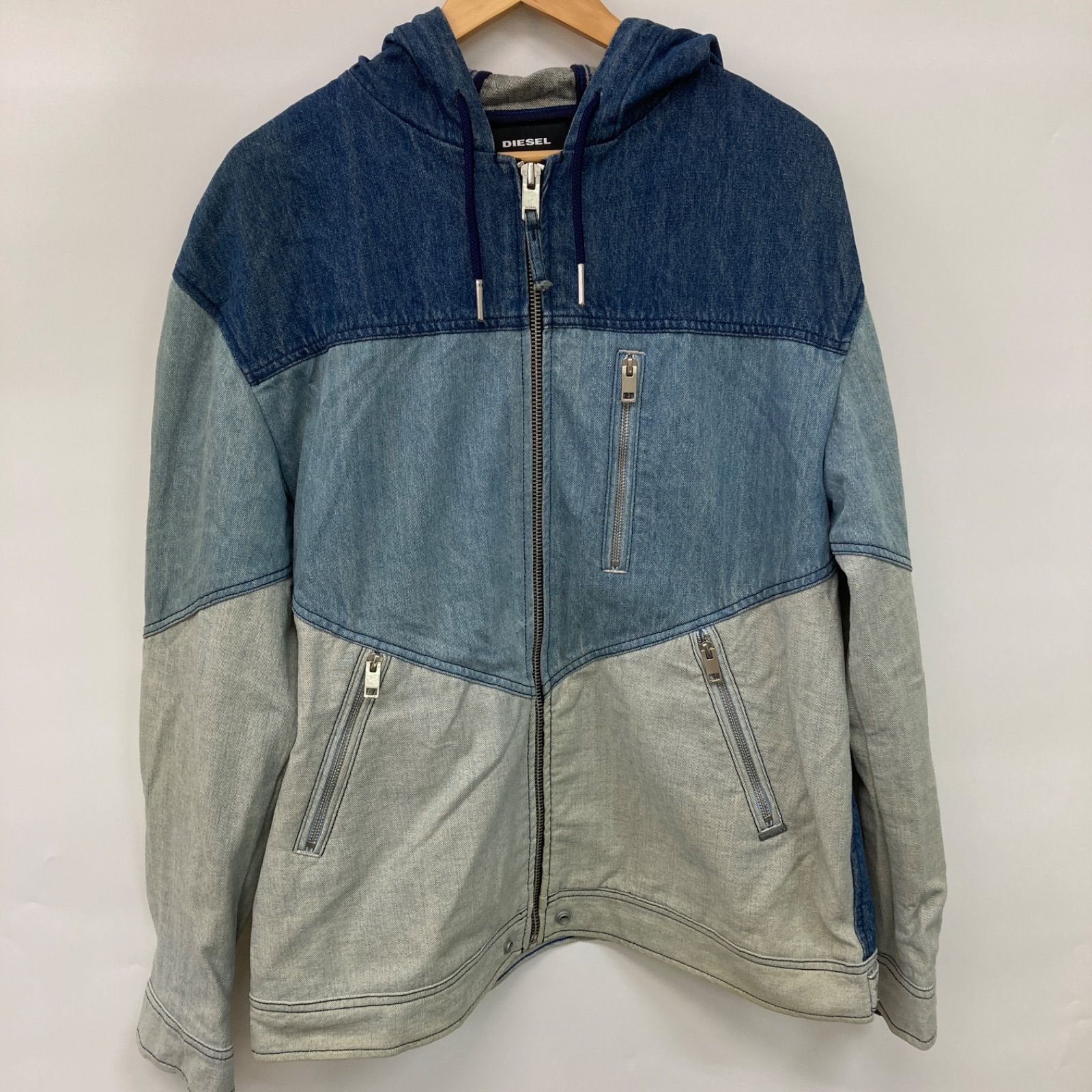 DIESEL ディーゼル トップス アウター デニム ジップアップパーカー デニムジャケット ブルー ライトブルーデニム メンズ 【CT2567】