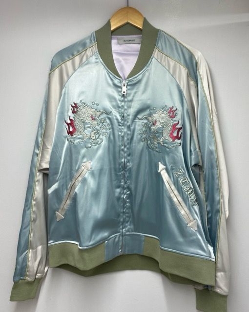 ずっと真夜中でいいのに。 香辛龍 スカジャン（Mint green) サイズL