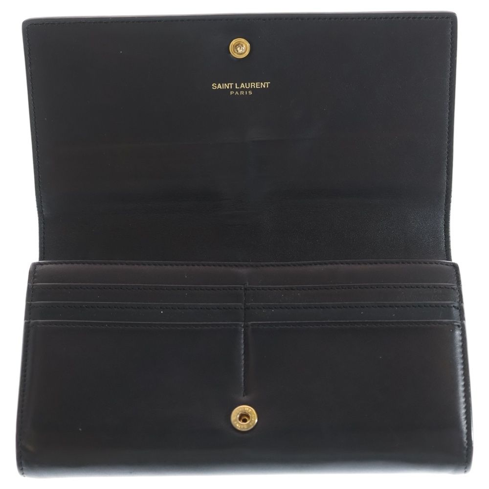 SAINT LAURENT PARIS (サンローランパリ) YSL レザーロングウォレット