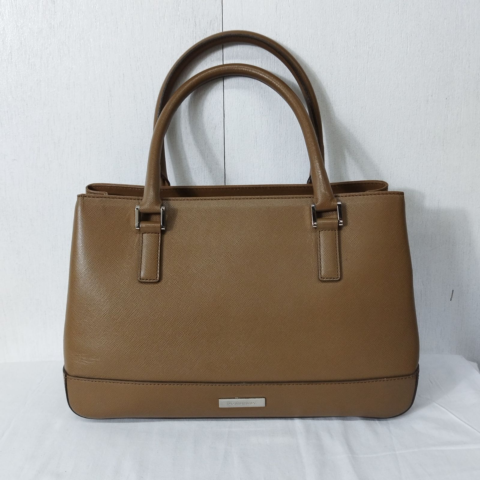 VINTAGE BURBERRY バーバリー ロゴ ハンド バッグ キレイ目 上品
