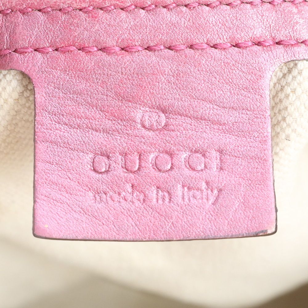 美品 グッチ GGキャンバス ハートビット 269957 レザー 2WAY