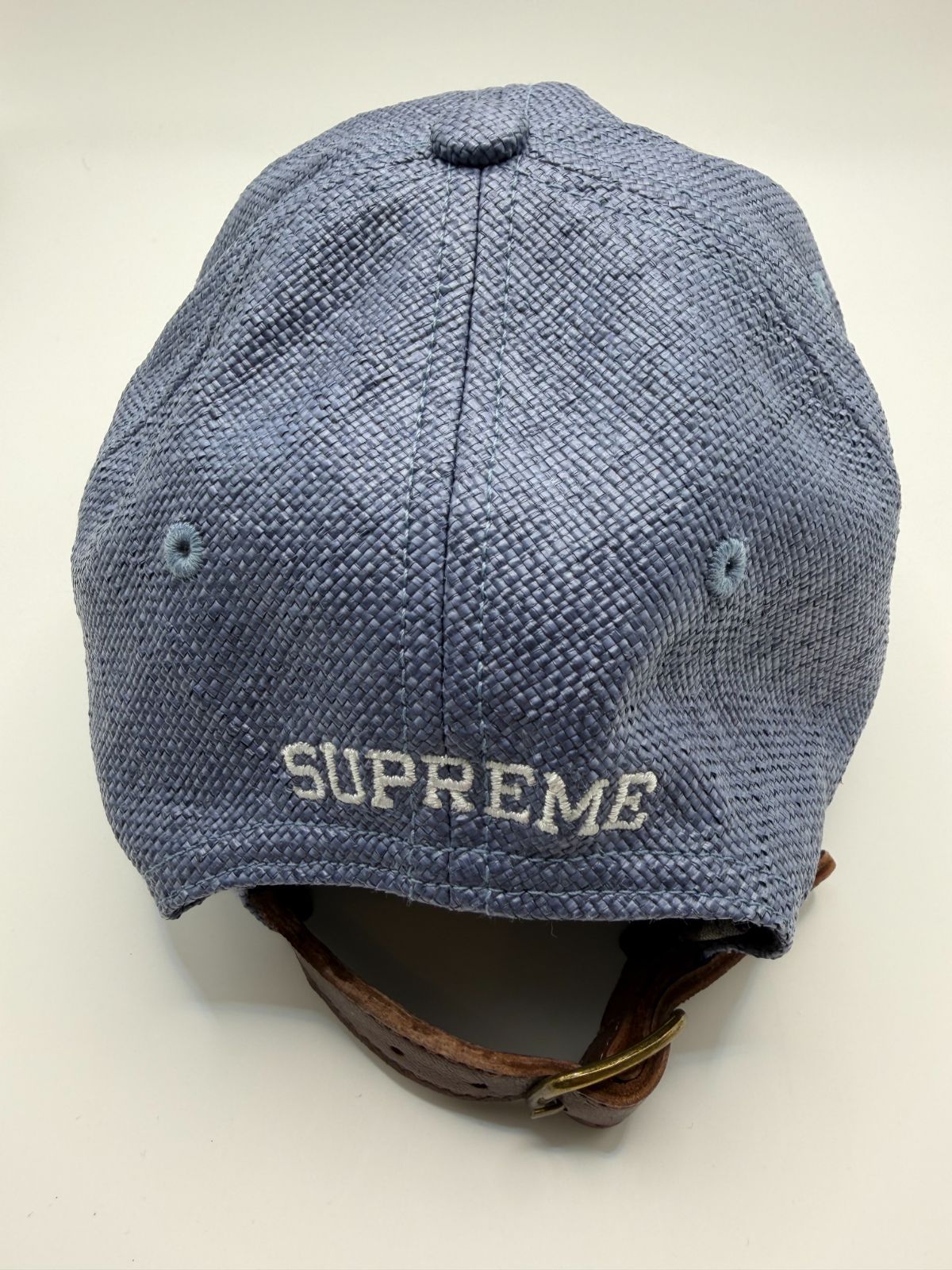 Supreme Sロゴ キャップ ブルー USA製 正規品 - メルカリ