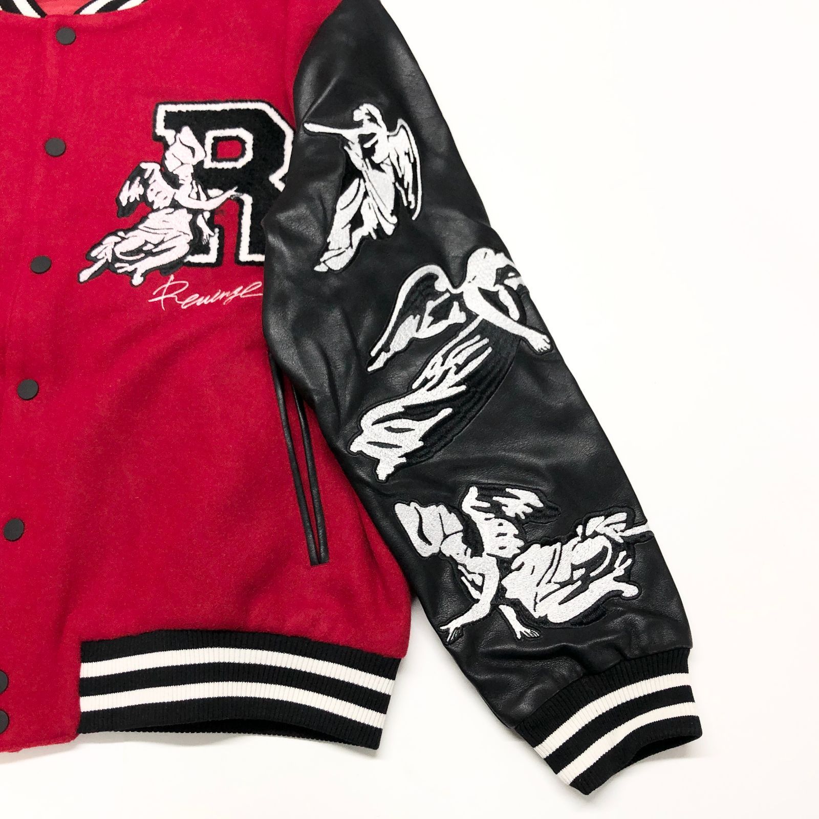 新品未使用 REVENGE×KOSUKE KAWAMURA スタジアムジャンパー M レッド系 