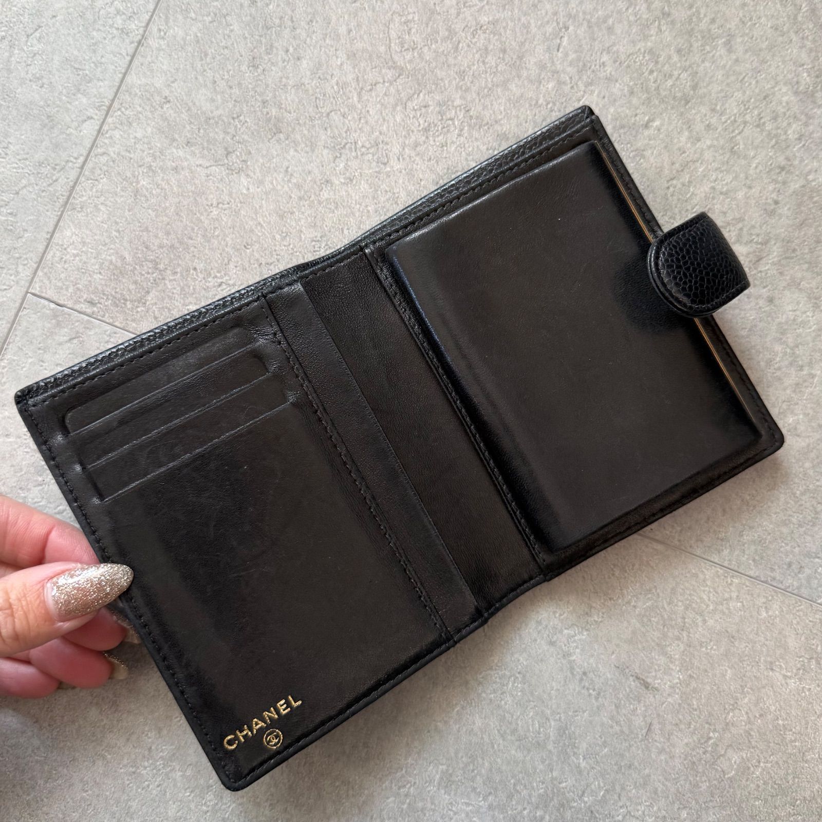 極美品 CHANEL シャネル タイムレスCC ココマーク キャビアスキン 