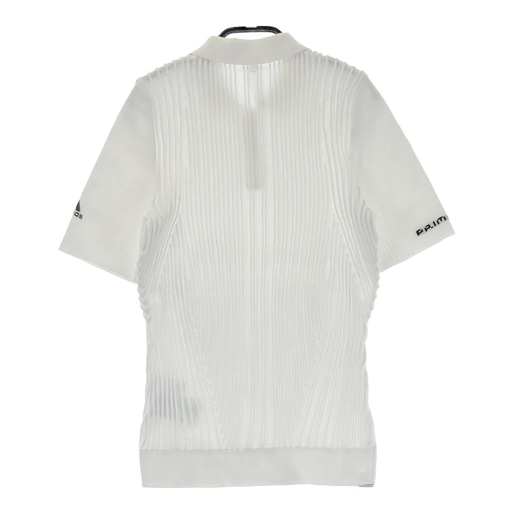 サイズ：S ADIDAS GOLF アディダスゴルフ HB3568 半袖ニットポロシャツ  ホワイト系 [240101628504] ゴルフウェア レディース ストスト