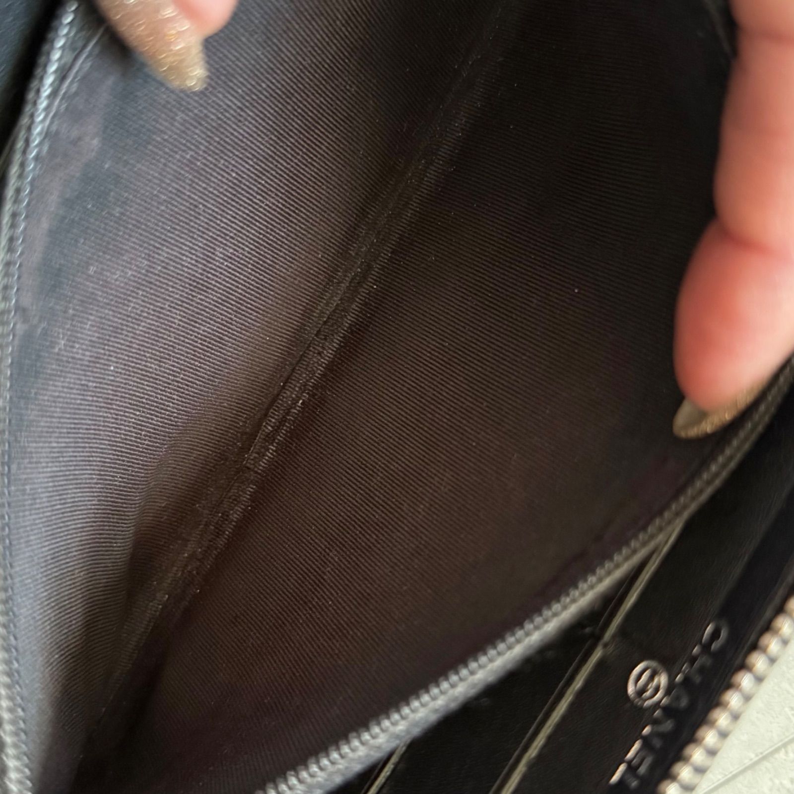 CHANEL シャネル ラウンドファスナー長財布 マトラッセ ココマーク