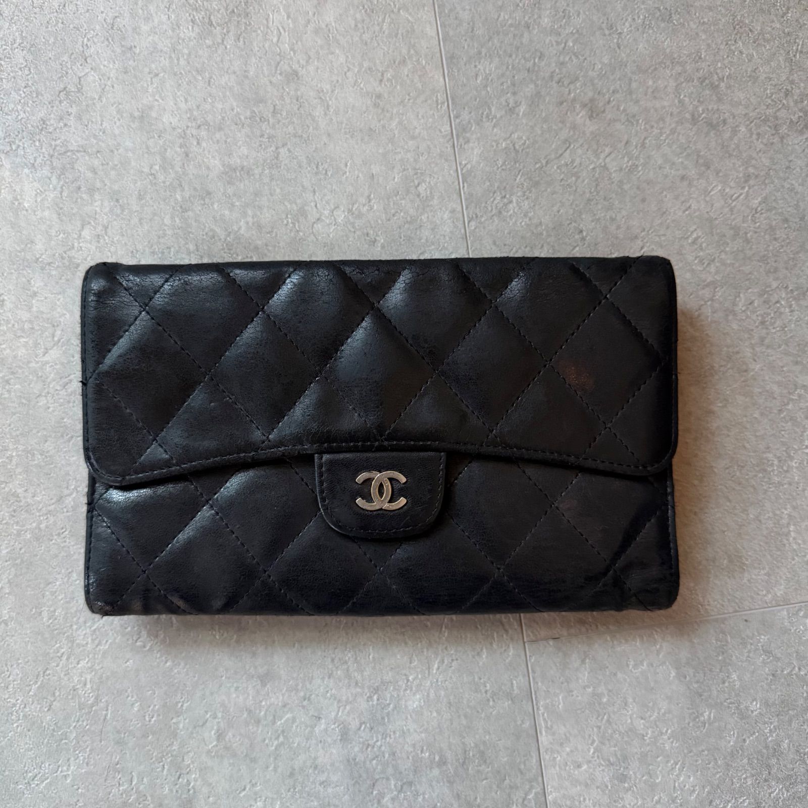 CHANEL シャネル タイムレスクラシック マトラッセ 三つ折り長 CHANEL シャネル タイムレスクラシック マトラッセ 三つ折り長