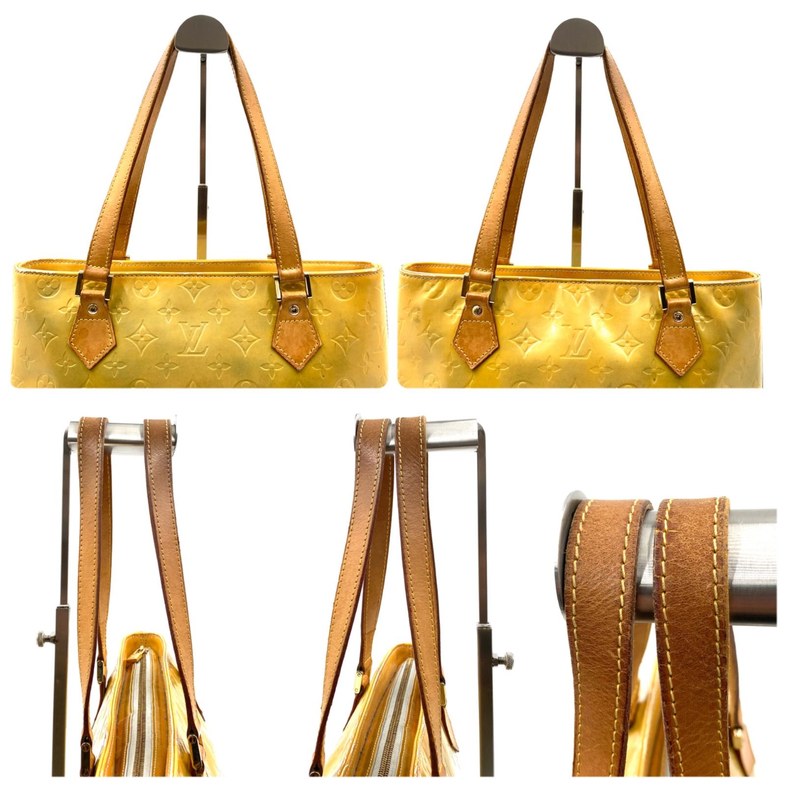 LOUIS VUITTON ルイヴィトン モノグラムヴェルニ イエロー系