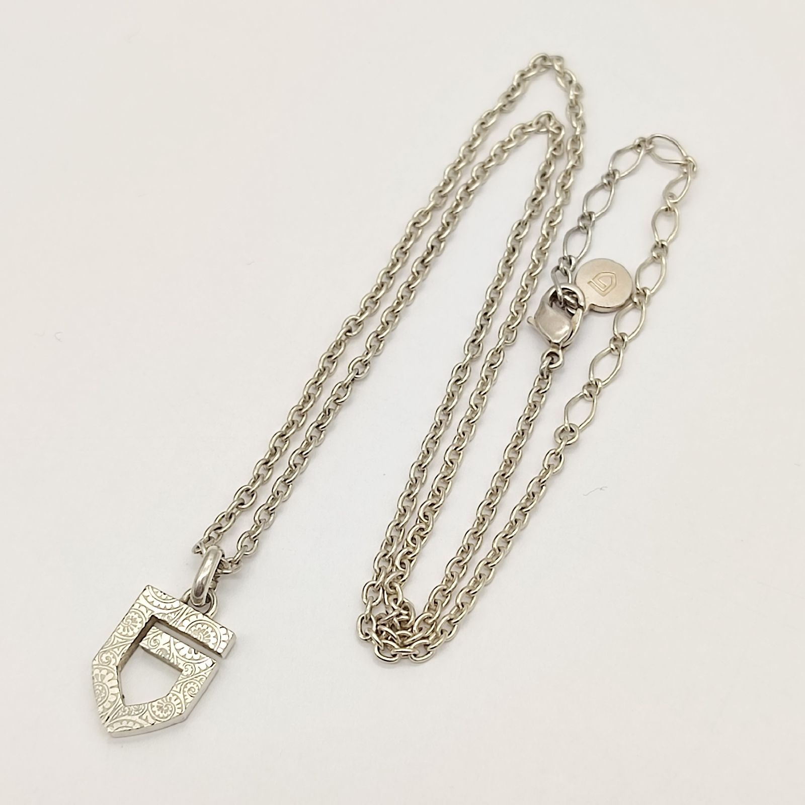 美品】GARNI ガルニ Vine Pattern G Pendant バインパターン Gロゴ 