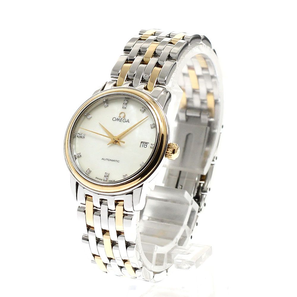 オメガ OMEGA デビル プレステージ YGベゼル 15Pダイヤ 自動巻き