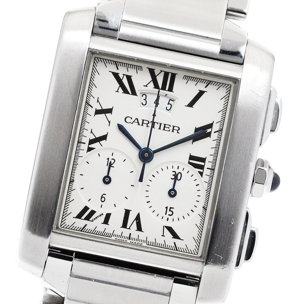カルティエ CARTIER W51024Q3 タンクフランセーズ クロノリフレックス クォーツ メンズ _932229 カルティエ CARTIER W51024Q3 タンクフランセーズ クロノリフレックス