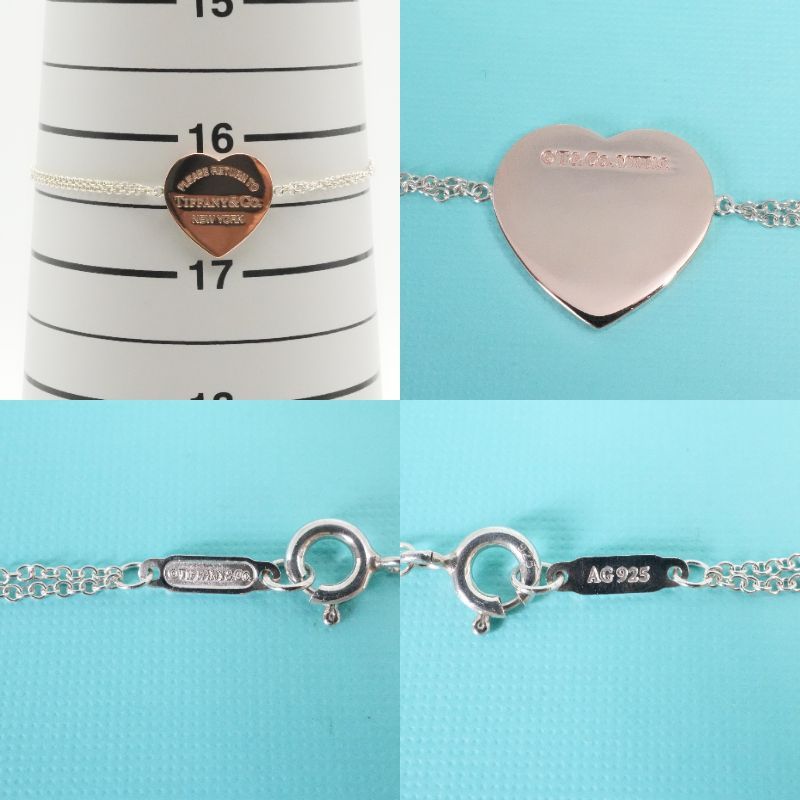 ティファニー リターントゥハートタグ ルベドメタル ブレスレット/25