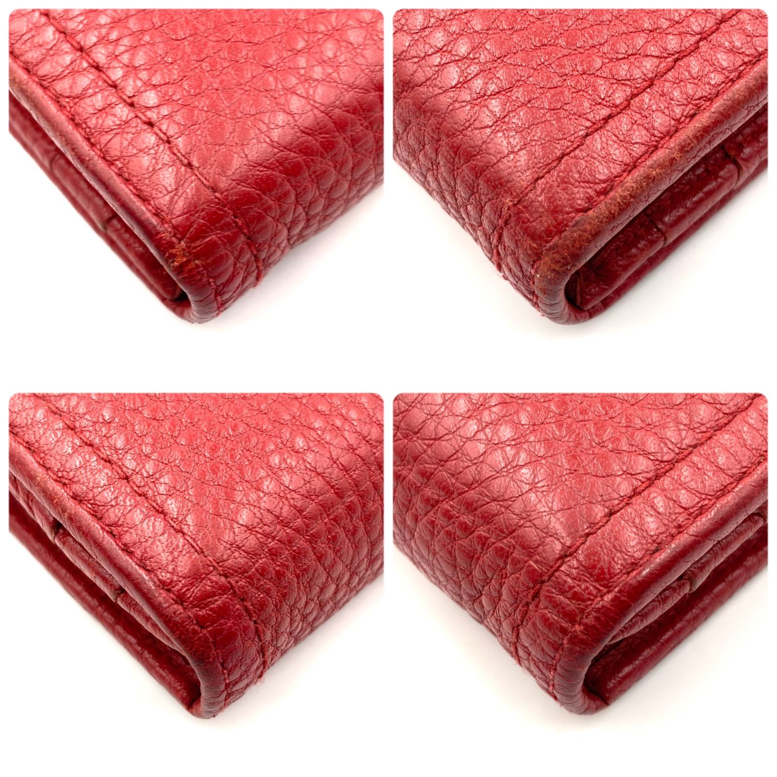 PRADA プラダ 財布 極美品 ブラック レッド DAINO 確実正規品 □極美品□PRADA プラダ Vitello Daino ヴィッテロダイノ ロング