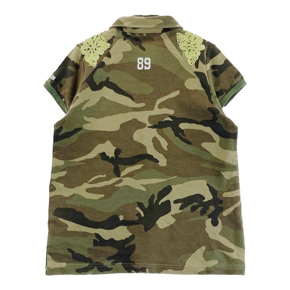 【新品未使用】パーリーゲイツ　レディース　ポロ　0サイズ　カモフラ サイズ：0 PEARLY GATES パーリーゲイツ 半袖ポロシャツ カモフラ柄