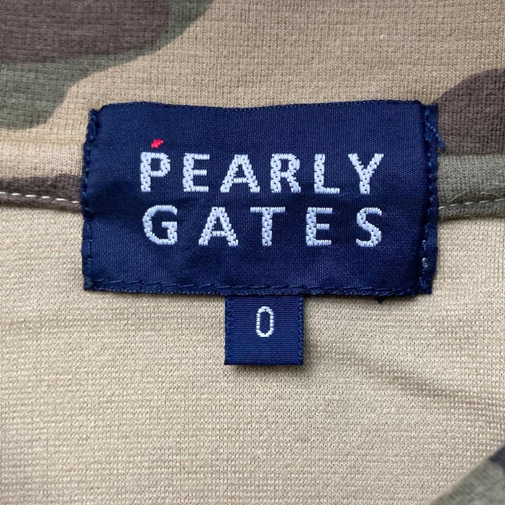 サイズ：0 PEARLY GATES パーリーゲイツ 半袖ポロシャツ カモフラ柄