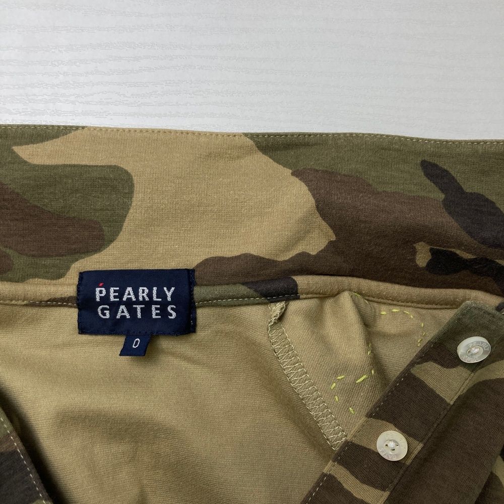 サイズ：0 PEARLY GATES パーリーゲイツ 半袖ポロシャツ カモフラ柄