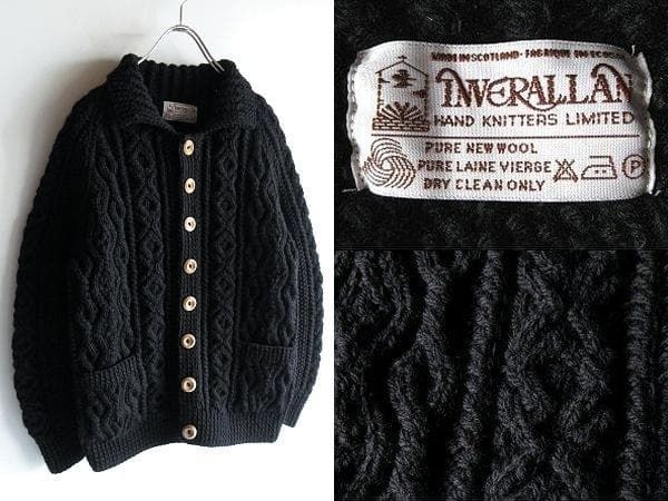INVERALLAN カーディガン スコットランド製 茶タグ 【公式通販】