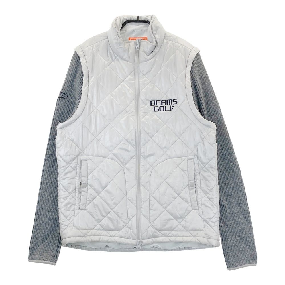 BEAMS GOLF ビームスゴルフ 中綿切替 ジップジャケット パープル系 S [240101294454] ゴルフウェア レディース GOLF BEAMS ビームスゴルフ 2WAY サイズ：XL ニットジップ