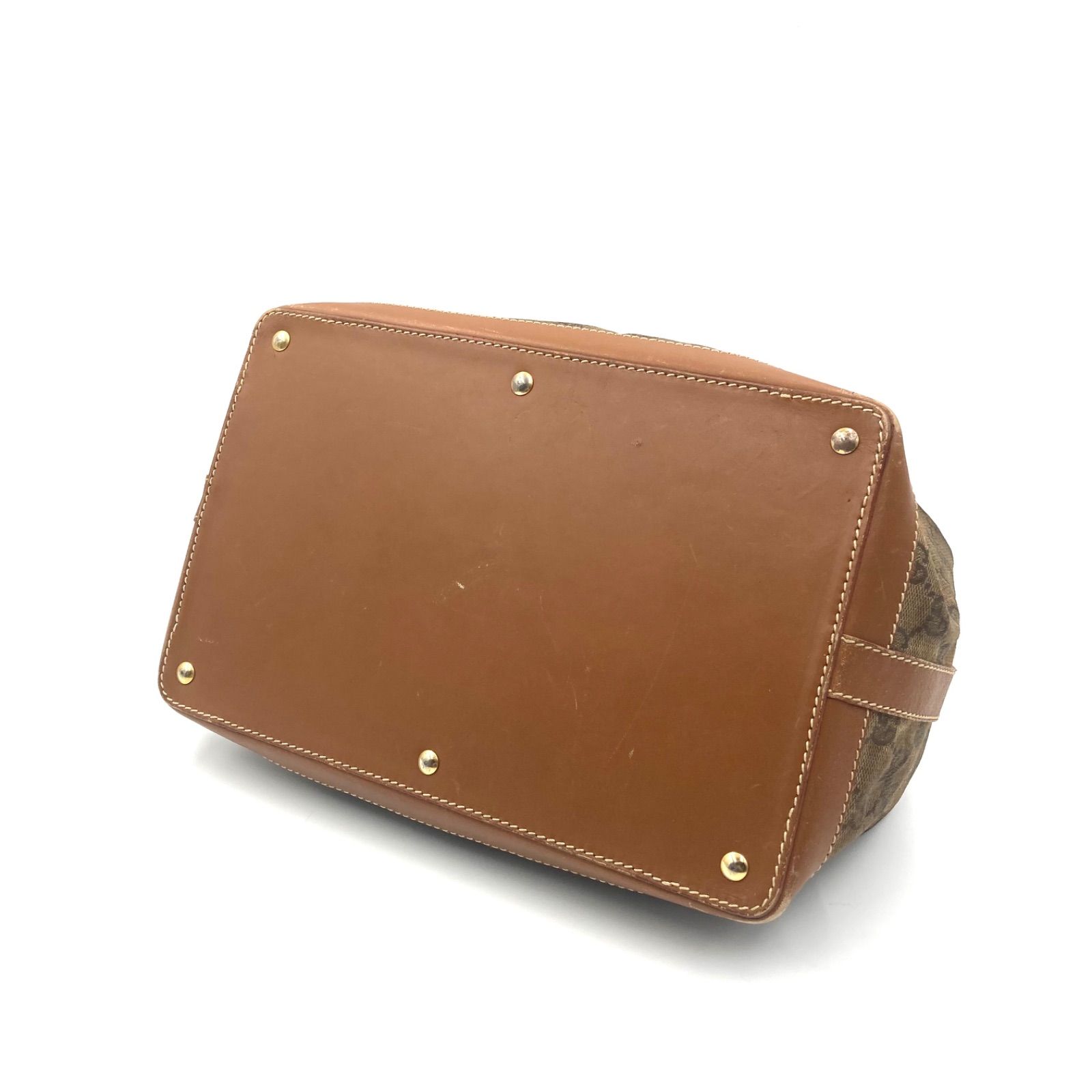 GUCCI グッチ GGキャンバス×レザー ワンハンドバック アクセサリー