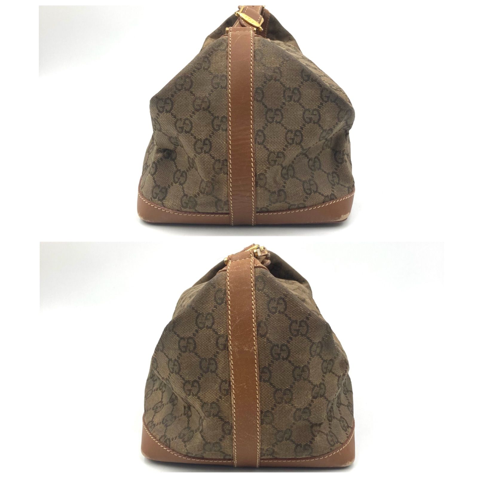 GUCCI グッチ GGキャンバス×レザー ワンハンドバック アクセサリー