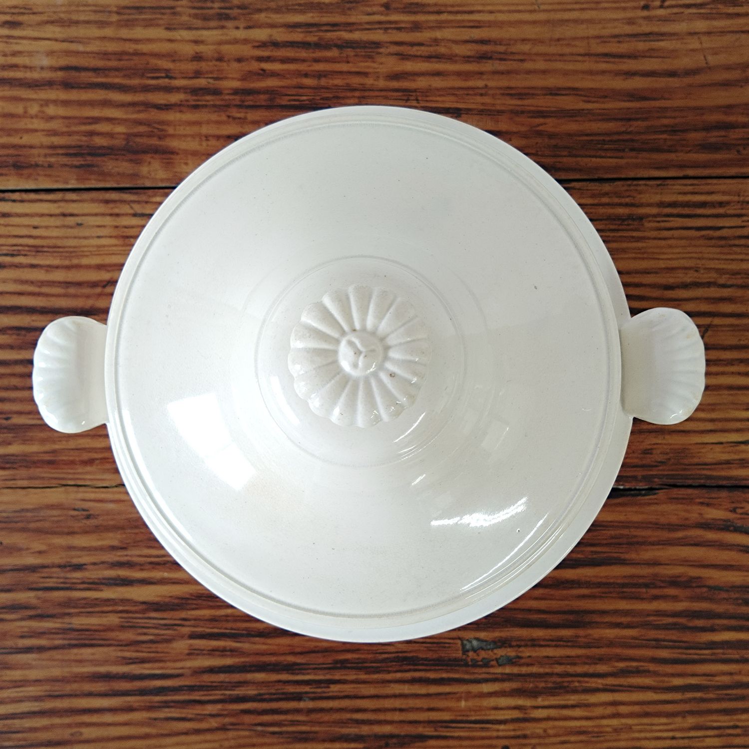 フランス 19世紀 ボルドー窯 スーピエール Soupière 18.7cm 刻印あり