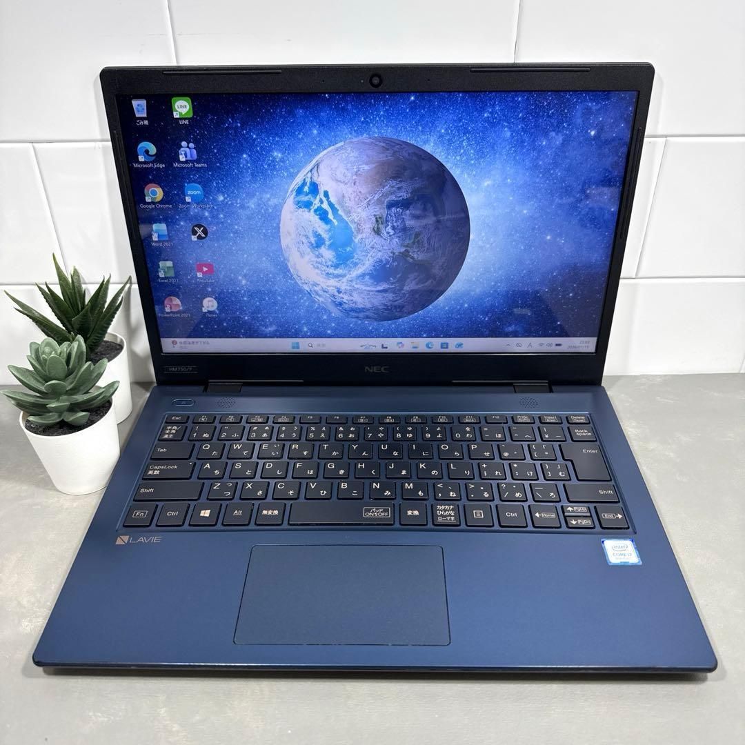 希少】NECLAVIEネイビーブルー☘8世代i7☘️NVMe512GB☘️ - メルカリ