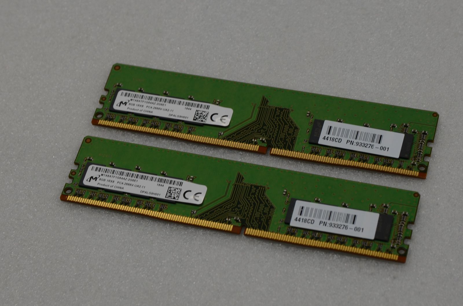 Micron メモリー 8GB PC4-2666V 中古品×2枚 合計16GB （844-6） - メルカリ