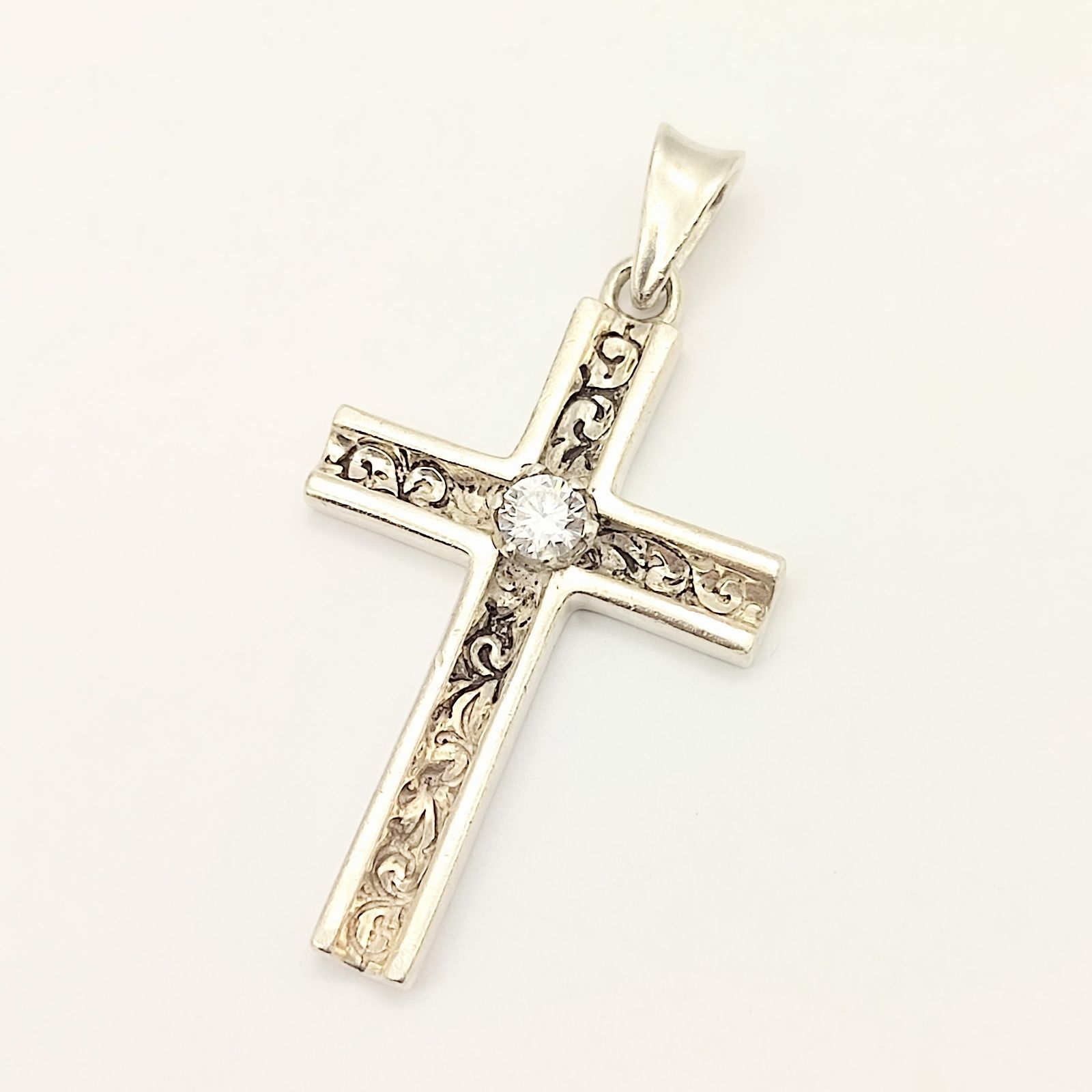 美品】ZOCALO ソカロ Lサイズ クロスペンダントトップ SILVER シルバー