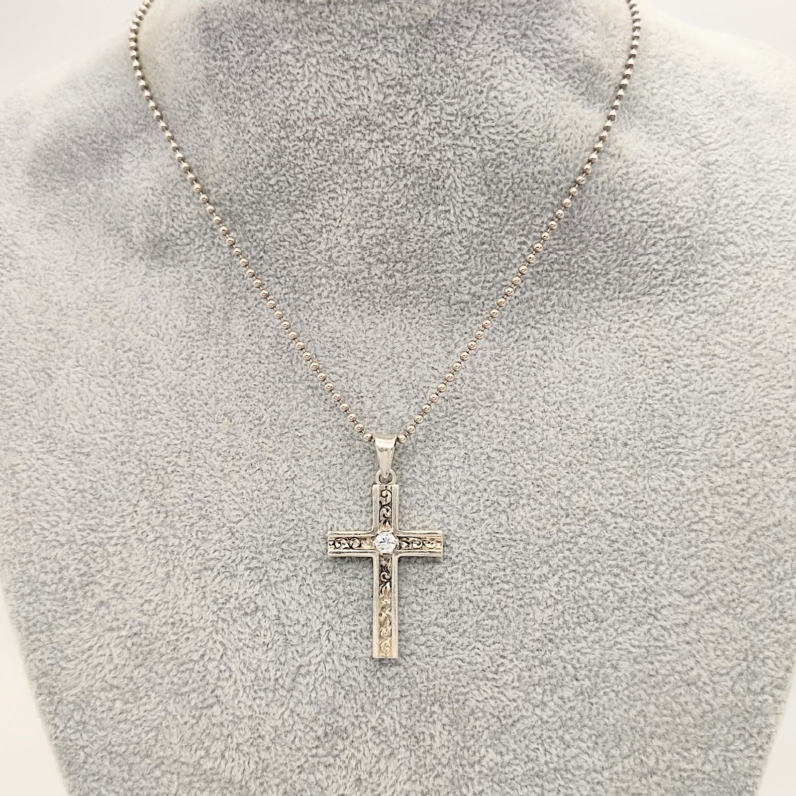 美品】ZOCALO ソカロ Lサイズ クロスペンダントトップ SILVER シルバー