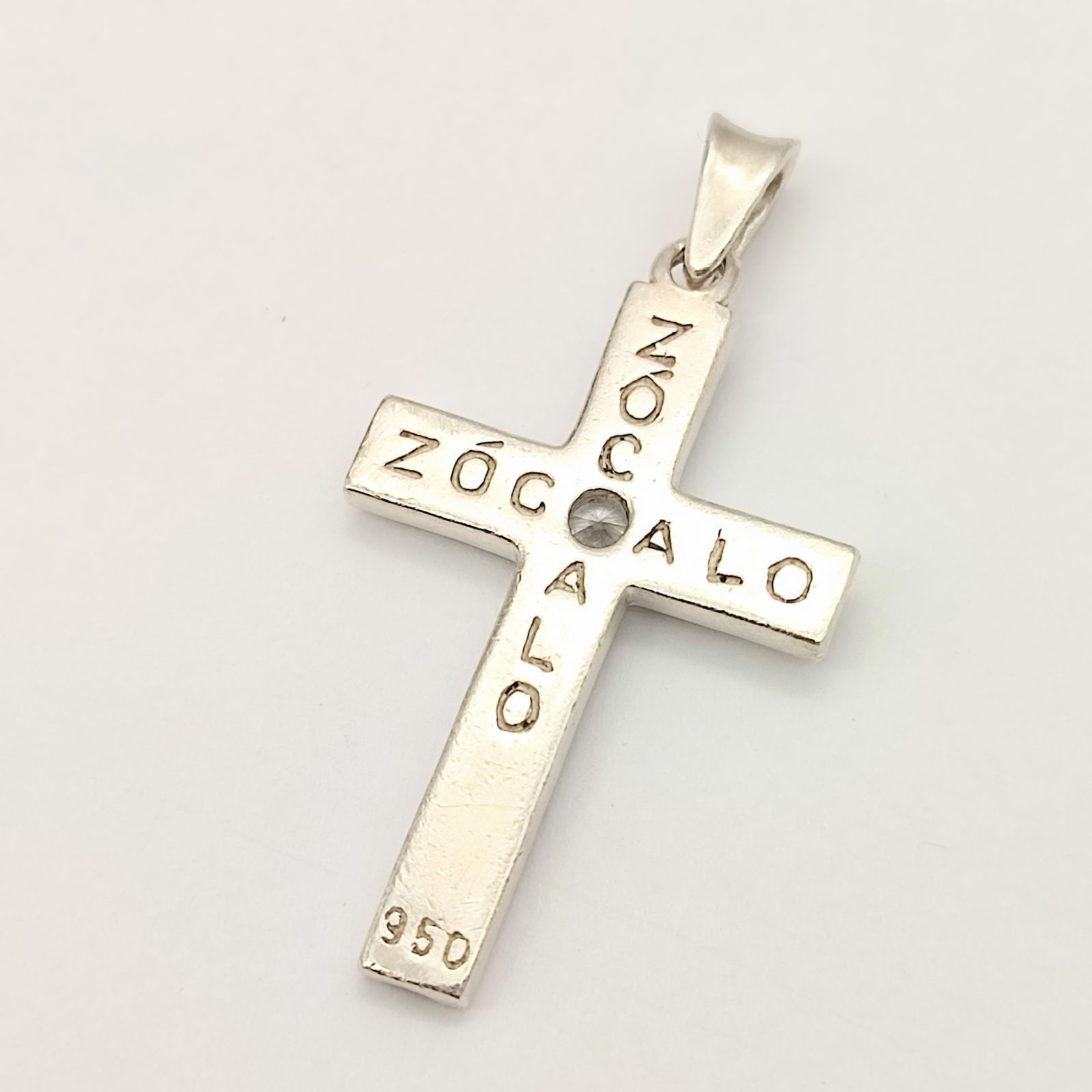 美品】ZOCALO ソカロ Lサイズ クロスペンダントトップ SILVER シルバー