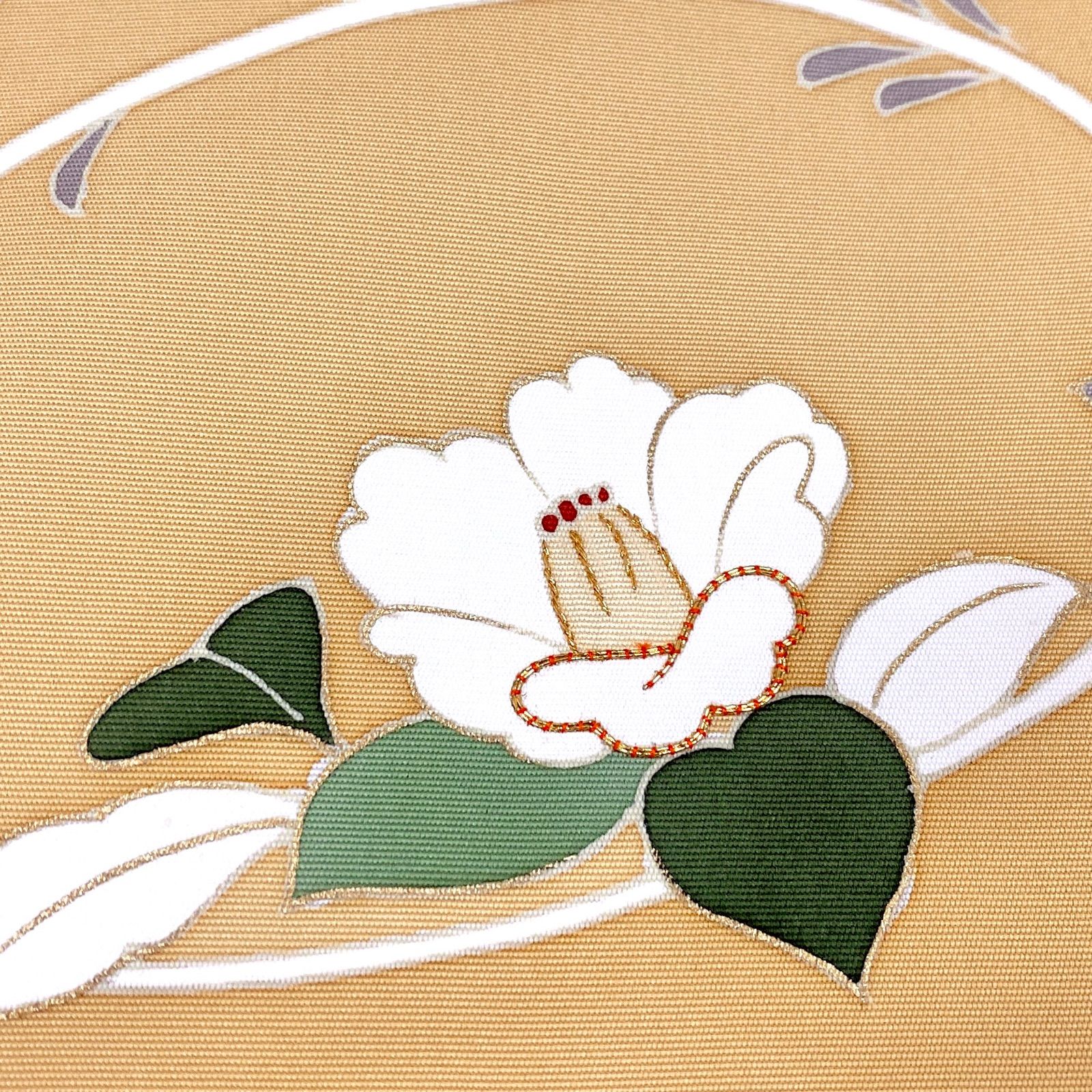 美品 逸品 上品 茶梅 金駒刺繍 正絹 塩瀬 名古屋帯 O1095 - メルカリ