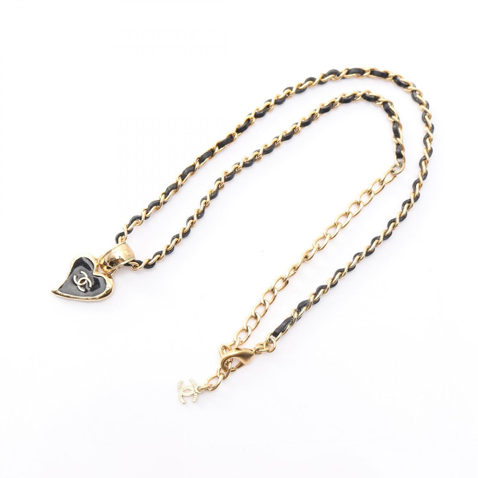 ココマーク ネックレス CHANEL イエロー シルバー GP（ゴールドメッキ 